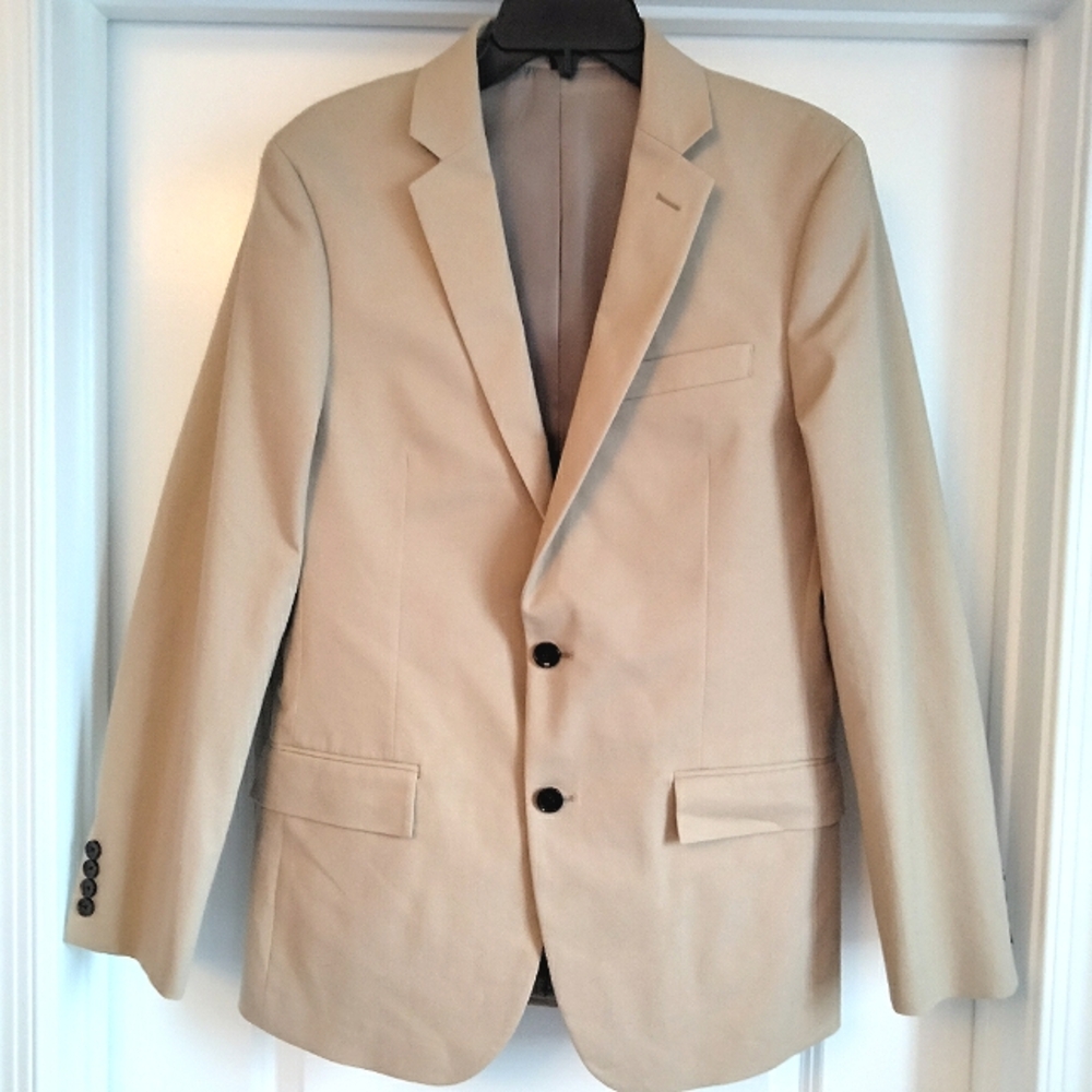 NWT 42R J.Crew Factory Thompson University Blazer TruTemp Khaki Twill Sport Coat
